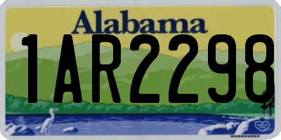 AL license plate 1AR2298
