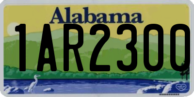 AL license plate 1AR2300