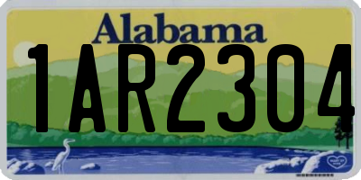 AL license plate 1AR2304