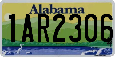 AL license plate 1AR2306