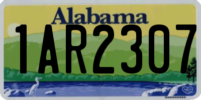 AL license plate 1AR2307