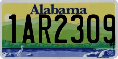 AL license plate 1AR2309
