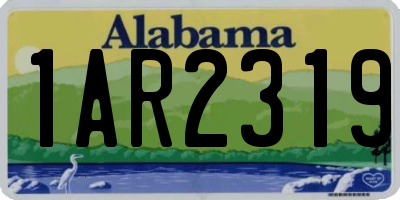 AL license plate 1AR2319