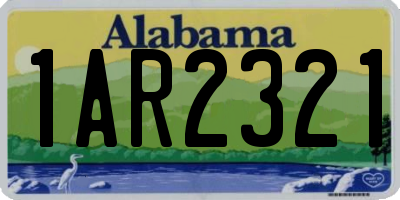 AL license plate 1AR2321