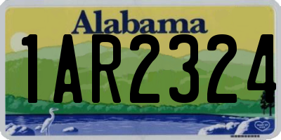 AL license plate 1AR2324