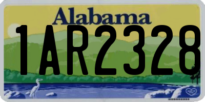 AL license plate 1AR2328