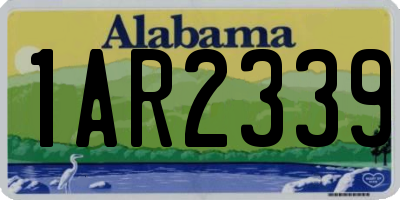 AL license plate 1AR2339