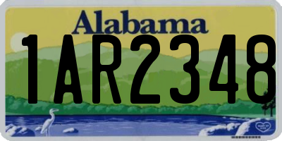 AL license plate 1AR2348