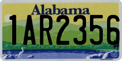 AL license plate 1AR2356