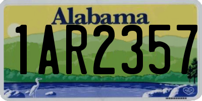AL license plate 1AR2357