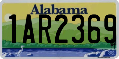AL license plate 1AR2369