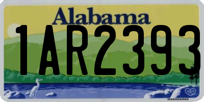 AL license plate 1AR2393