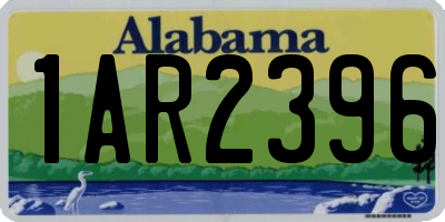 AL license plate 1AR2396