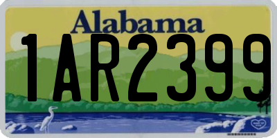 AL license plate 1AR2399