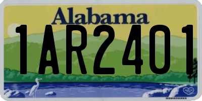 AL license plate 1AR2401