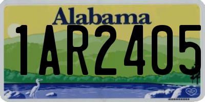 AL license plate 1AR2405