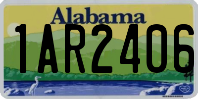 AL license plate 1AR2406
