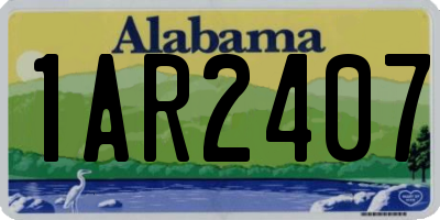 AL license plate 1AR2407