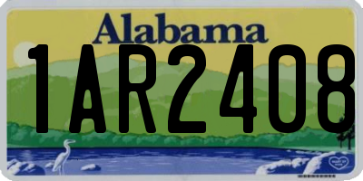 AL license plate 1AR2408