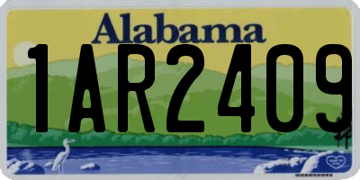 AL license plate 1AR2409