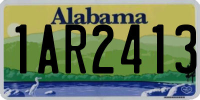 AL license plate 1AR2413