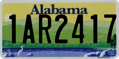 AL license plate 1AR2417