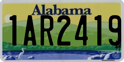 AL license plate 1AR2419