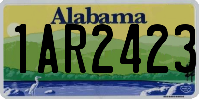AL license plate 1AR2423
