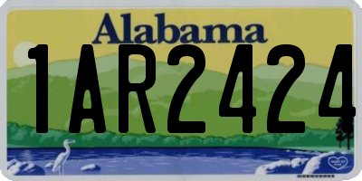 AL license plate 1AR2424