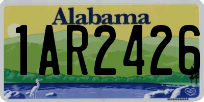 AL license plate 1AR2426