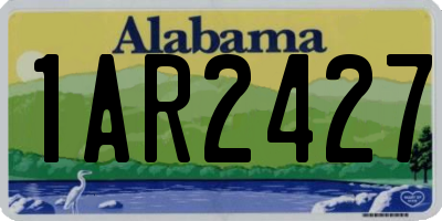 AL license plate 1AR2427