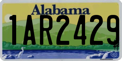 AL license plate 1AR2429