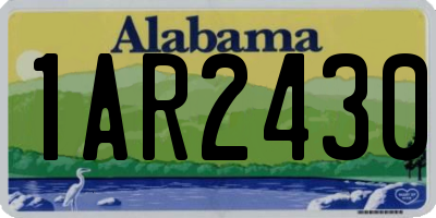 AL license plate 1AR2430
