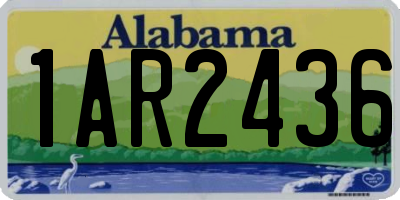 AL license plate 1AR2436