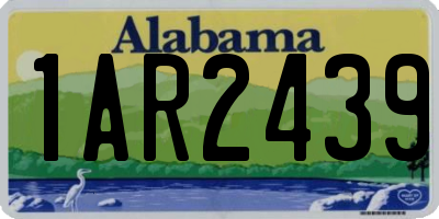 AL license plate 1AR2439