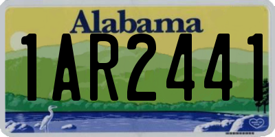 AL license plate 1AR2441