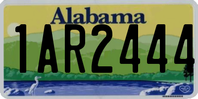 AL license plate 1AR2444