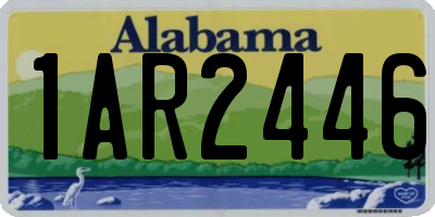 AL license plate 1AR2446