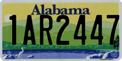 AL license plate 1AR2447