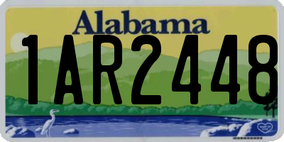 AL license plate 1AR2448