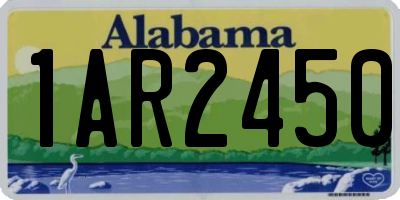 AL license plate 1AR2450