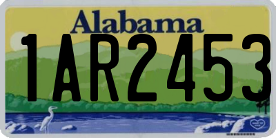 AL license plate 1AR2453