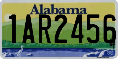 AL license plate 1AR2456