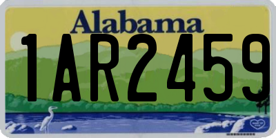AL license plate 1AR2459