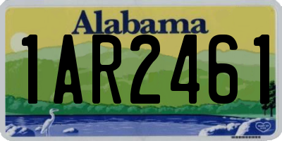 AL license plate 1AR2461