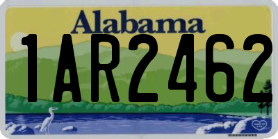 AL license plate 1AR2462