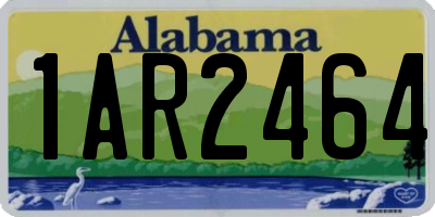 AL license plate 1AR2464