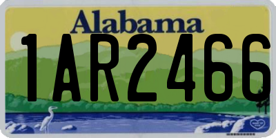 AL license plate 1AR2466