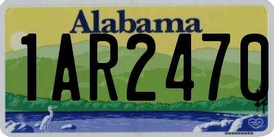 AL license plate 1AR2470