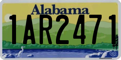 AL license plate 1AR2471